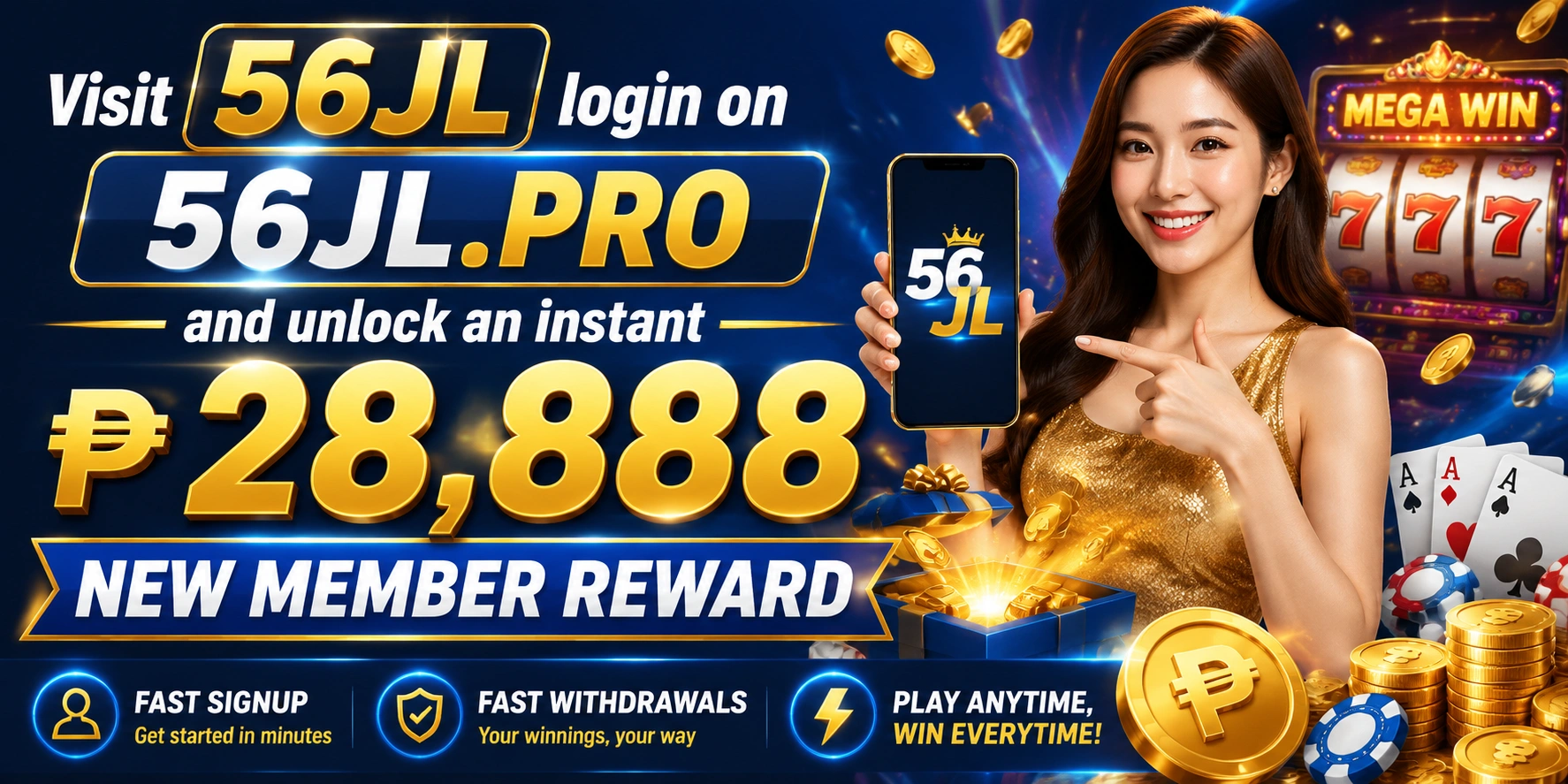 Online casino homepage with slot and live game access