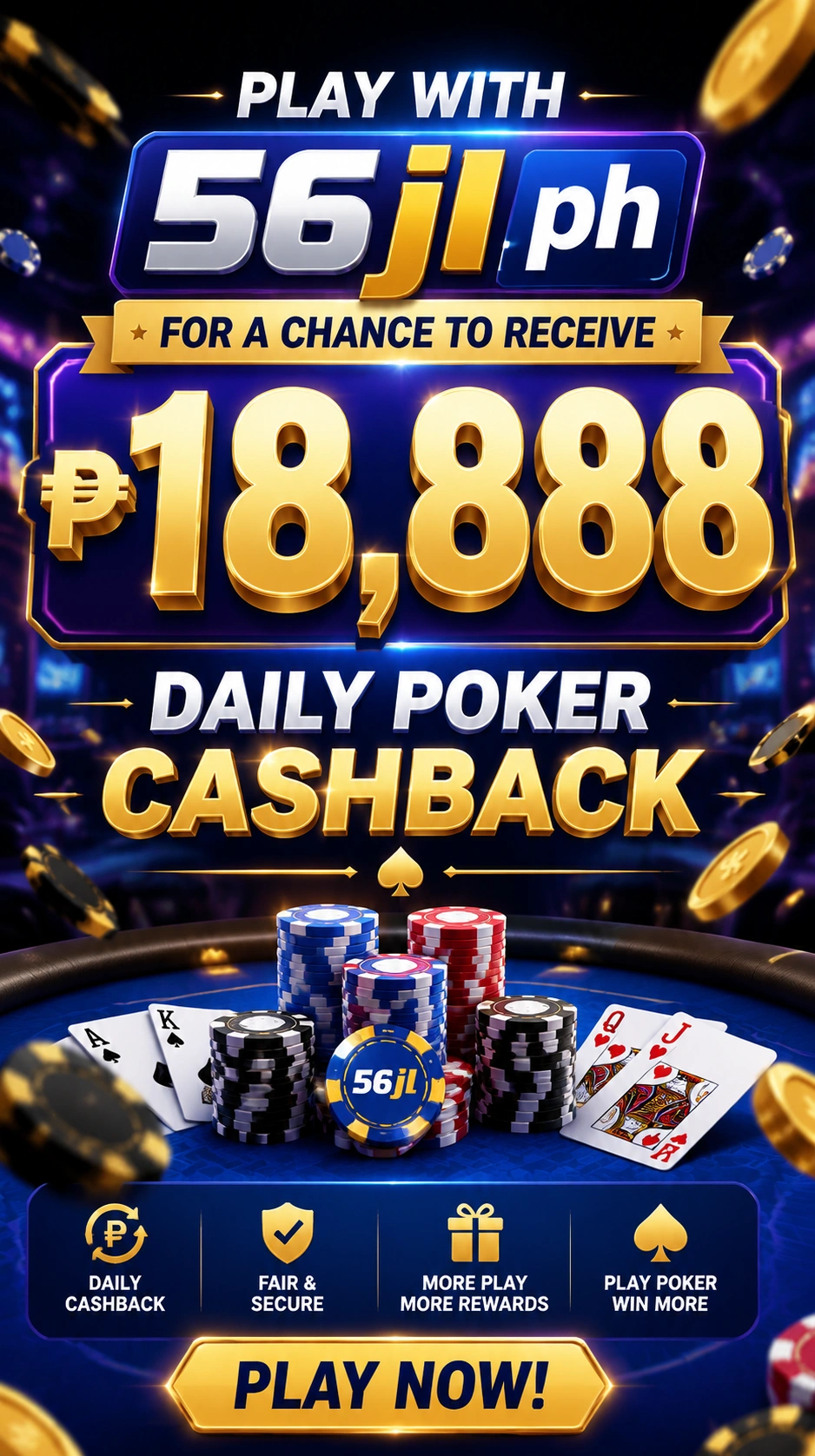 Poker table view for online poker players in the Philippines